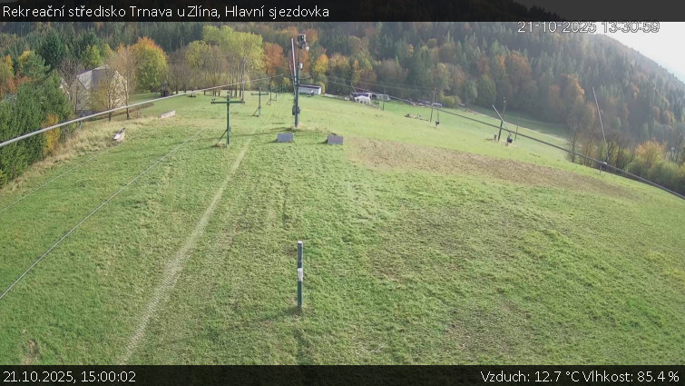 Rekreační středisko Trnava u Zlína - Hlavní sjezdovka - 21.10.2025 v 15:00 Rekreační středisko Trnava u Zlína - Hlavní sjezdovka - 21.10.2025 v 15:00