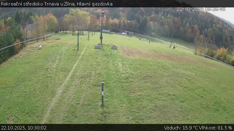 Rekreační středisko Trnava u Zlína - Hlavní sjezdovka - 22.10.2025 v 10:30 Rekreační středisko Trnava u Zlína - Hlavní sjezdovka - 22.10.2025 v 10:30
