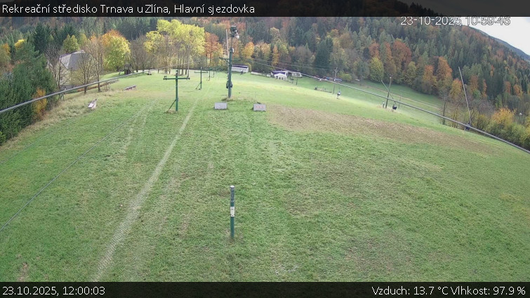 Rekreační středisko Trnava u Zlína - Hlavní sjezdovka - 23.10.2025 v 12:00 Rekreační středisko Trnava u Zlína - Hlavní sjezdovka - 23.10.2025 v 12:00