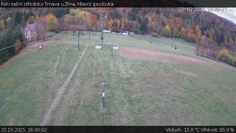 Rekreační středisko Trnava u Zlína - Hlavní sjezdovka - 23.10.2025 v 16:30 Rekreační středisko Trnava u Zlína - Hlavní sjezdovka - 23.10.2025 v 16:30