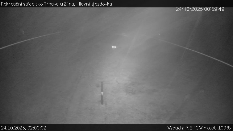 Rekreační středisko Trnava u Zlína - Hlavní sjezdovka - 24.10.2025 v 02:00 Rekreační středisko Trnava u Zlína - Hlavní sjezdovka - 24.10.2025 v 02:00