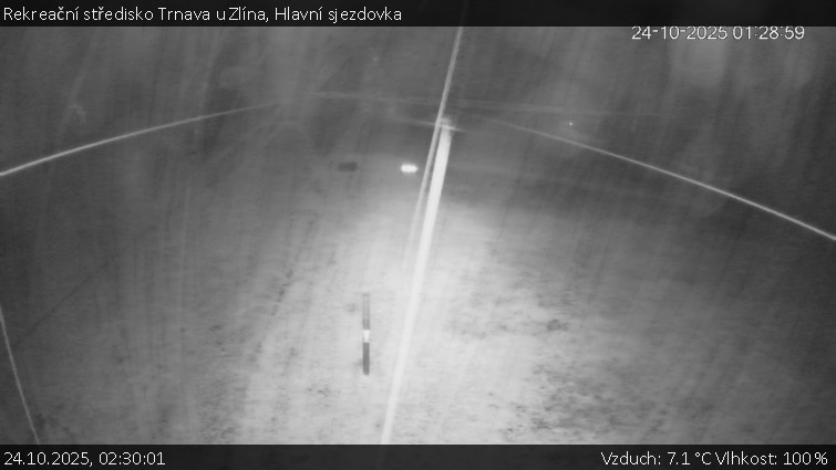 Rekreační středisko Trnava u Zlína - Hlavní sjezdovka - 24.10.2025 v 02:30 Rekreační středisko Trnava u Zlína - Hlavní sjezdovka - 24.10.2025 v 02:30