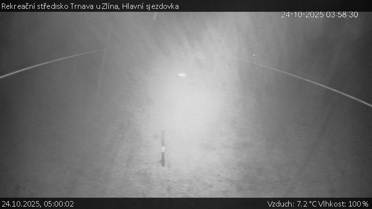 Rekreační středisko Trnava u Zlína - Hlavní sjezdovka - 24.10.2025 v 05:00 Rekreační středisko Trnava u Zlína - Hlavní sjezdovka - 24.10.2025 v 05:00