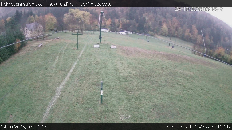Rekreační středisko Trnava u Zlína - Hlavní sjezdovka - 24.10.2025 v 07:30 Rekreační středisko Trnava u Zlína - Hlavní sjezdovka - 24.10.2025 v 07:30