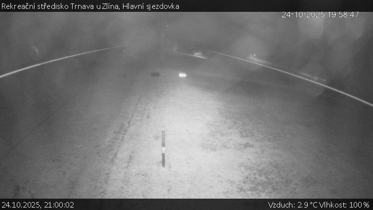 Rekreační středisko Trnava u Zlína - Hlavní sjezdovka - 24.10.2025 v 21:00 Rekreační středisko Trnava u Zlína - Hlavní sjezdovka - 24.10.2025 v 21:00