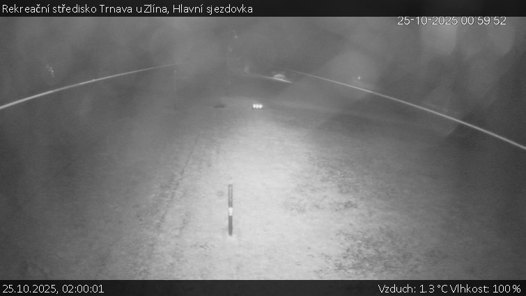 Rekreační středisko Trnava u Zlína - Hlavní sjezdovka - 25.10.2025 v 02:00 Rekreační středisko Trnava u Zlína - Hlavní sjezdovka - 25.10.2025 v 02:00