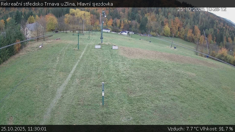 Rekreační středisko Trnava u Zlína - Hlavní sjezdovka - 25.10.2025 v 11:30 Rekreační středisko Trnava u Zlína - Hlavní sjezdovka - 25.10.2025 v 11:30