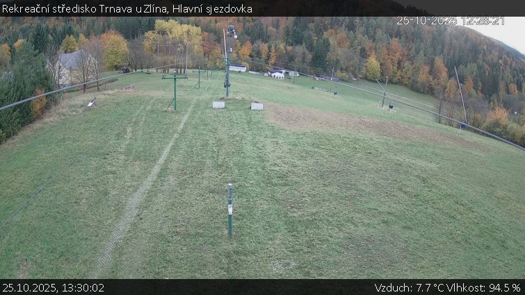 Rekreační středisko Trnava u Zlína - Hlavní sjezdovka - 25.10.2025 v 13:30 Rekreační středisko Trnava u Zlína - Hlavní sjezdovka - 25.10.2025 v 13:30