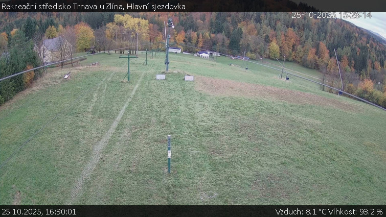 Rekreační středisko Trnava u Zlína - Hlavní sjezdovka - 25.10.2025 v 16:30 Rekreační středisko Trnava u Zlína - Hlavní sjezdovka - 25.10.2025 v 16:30