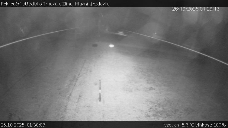 Rekreační středisko Trnava u Zlína - Hlavní sjezdovka - 26.10.2025 v 01:30 Rekreační středisko Trnava u Zlína - Hlavní sjezdovka - 26.10.2025 v 01:30