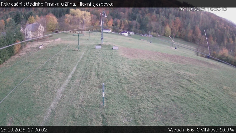 Rekreační středisko Trnava u Zlína - Hlavní sjezdovka - 26.10.2025 v 17:00 Rekreační středisko Trnava u Zlína - Hlavní sjezdovka - 26.10.2025 v 17:00