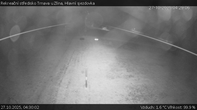 Rekreační středisko Trnava u Zlína - Hlavní sjezdovka - 27.10.2025 v 04:30 Rekreační středisko Trnava u Zlína - Hlavní sjezdovka - 27.10.2025 v 04:30