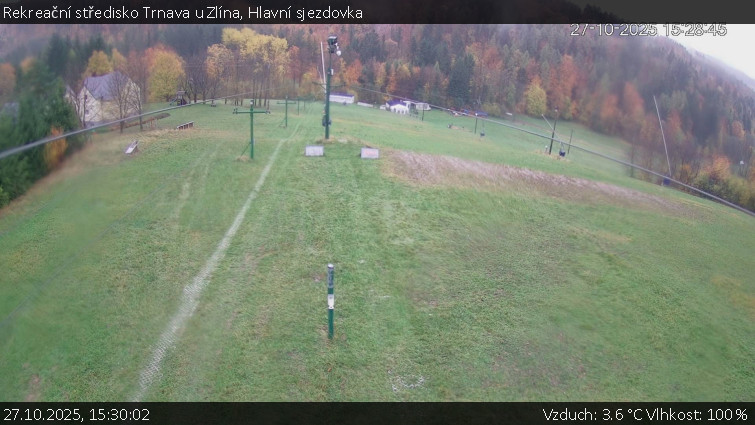 Rekreační středisko Trnava u Zlína - Hlavní sjezdovka - 27.10.2025 v 15:30 Rekreační středisko Trnava u Zlína - Hlavní sjezdovka - 27.10.2025 v 15:30