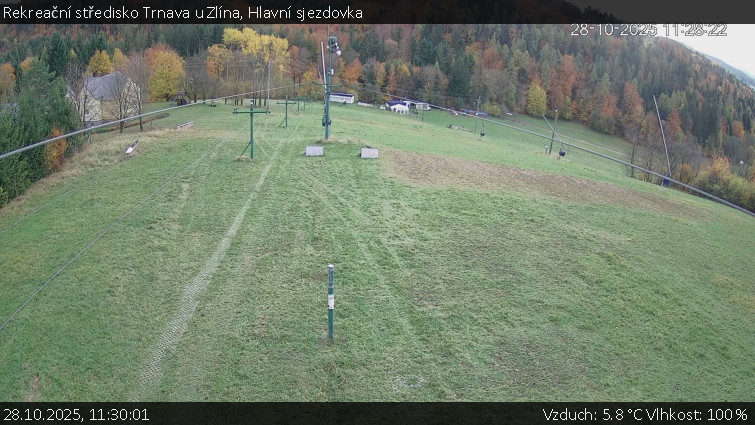 Rekreační středisko Trnava u Zlína - Hlavní sjezdovka - 28.10.2025 v 11:30 Rekreační středisko Trnava u Zlína - Hlavní sjezdovka - 28.10.2025 v 11:30