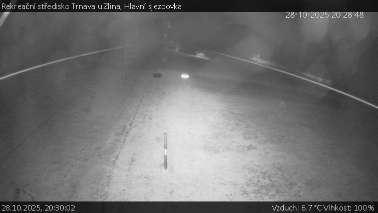 Rekreační středisko Trnava u Zlína - Hlavní sjezdovka - 28.10.2025 v 20:30 Rekreační středisko Trnava u Zlína - Hlavní sjezdovka - 28.10.2025 v 20:30