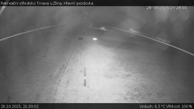 Rekreační středisko Trnava u Zlína - Hlavní sjezdovka - 28.10.2025 v 21:30 Rekreační středisko Trnava u Zlína - Hlavní sjezdovka - 28.10.2025 v 21:30