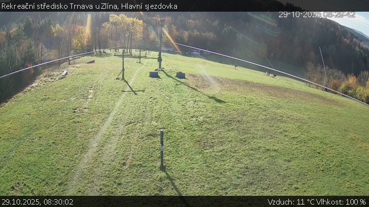 Rekreační středisko Trnava u Zlína - Hlavní sjezdovka - 29.10.2025 v 08:30 Rekreační středisko Trnava u Zlína - Hlavní sjezdovka - 29.10.2025 v 08:30
