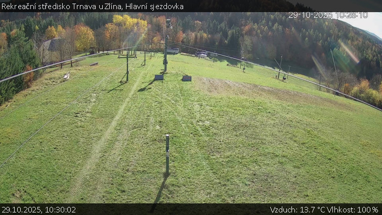 Rekreační středisko Trnava u Zlína - Hlavní sjezdovka - 29.10.2025 v 10:30 Rekreační středisko Trnava u Zlína - Hlavní sjezdovka - 29.10.2025 v 10:30