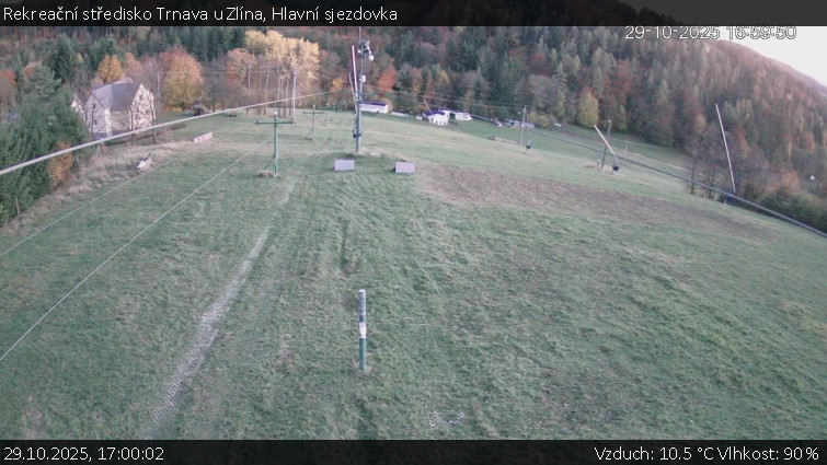 Rekreační středisko Trnava u Zlína - Hlavní sjezdovka - 29.10.2025 v 17:00 Rekreační středisko Trnava u Zlína - Hlavní sjezdovka - 29.10.2025 v 17:00