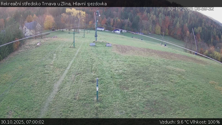 Rekreační středisko Trnava u Zlína - Hlavní sjezdovka - 30.10.2025 v 07:00 Rekreační středisko Trnava u Zlína - Hlavní sjezdovka - 30.10.2025 v 07:00