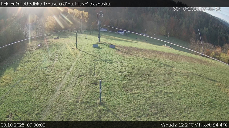 Rekreační středisko Trnava u Zlína - Hlavní sjezdovka - 30.10.2025 v 07:30 Rekreační středisko Trnava u Zlína - Hlavní sjezdovka - 30.10.2025 v 07:30