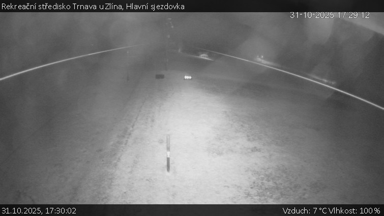 Rekreační středisko Trnava u Zlína - Hlavní sjezdovka - 31.10.2025 v 17:30 Rekreační středisko Trnava u Zlína - Hlavní sjezdovka - 31.10.2025 v 17:30