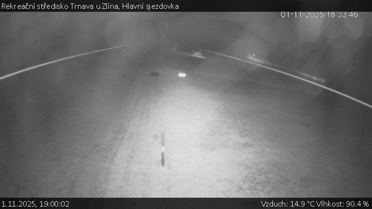 Rekreační středisko Trnava u Zlína - Hlavní sjezdovka - 1.11.2025 v 19:00 Rekreační středisko Trnava u Zlína - Hlavní sjezdovka - 1.11.2025 v 19:00