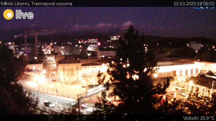 Město Liberec - Tramvajová vozovna - 13.10.2025 v 19:00 Město Liberec - Tramvajová vozovna - 13.10.2025 v 19:00