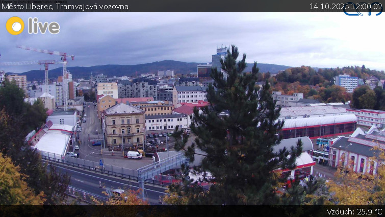 Město Liberec - Tramvajová vozovna - 14.10.2025 v 12:00 Město Liberec - Tramvajová vozovna - 14.10.2025 v 12:00