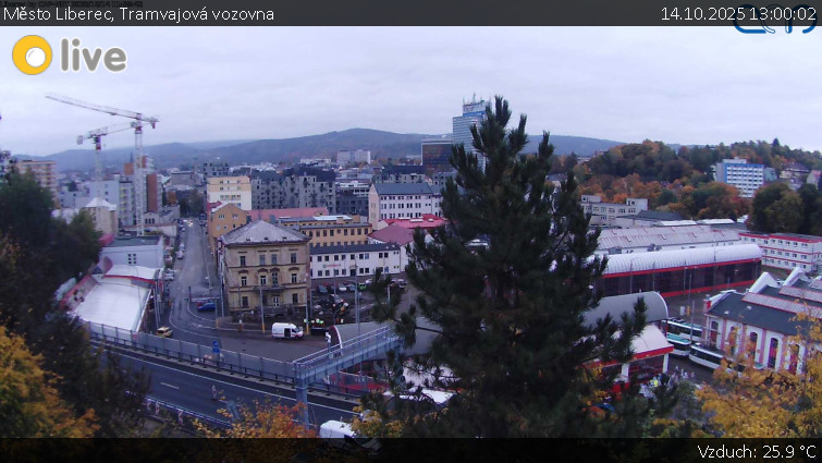 Město Liberec - Tramvajová vozovna - 14.10.2025 v 13:00 Město Liberec - Tramvajová vozovna - 14.10.2025 v 13:00