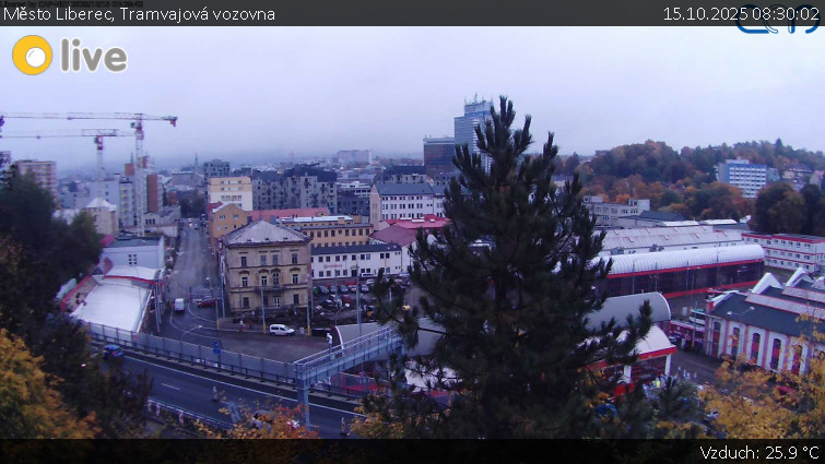 Město Liberec - Tramvajová vozovna - 15.10.2025 v 08:30 Město Liberec - Tramvajová vozovna - 15.10.2025 v 08:30