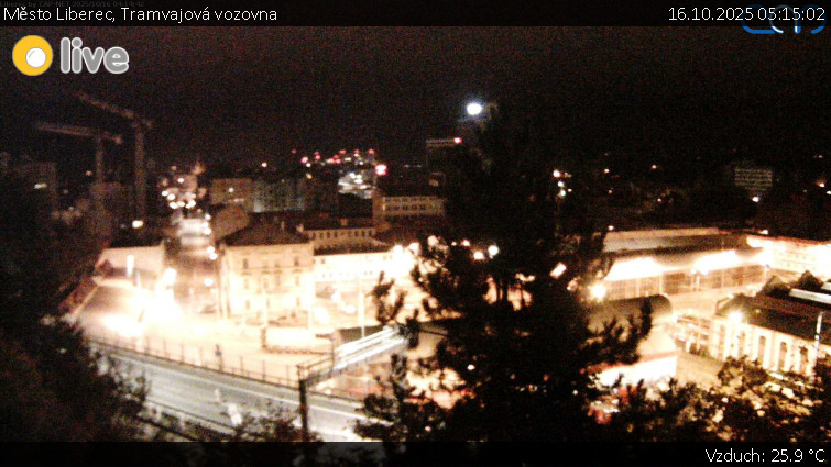 Město Liberec - Tramvajová vozovna - 16.10.2025 v 05:15 Město Liberec - Tramvajová vozovna - 16.10.2025 v 05:15