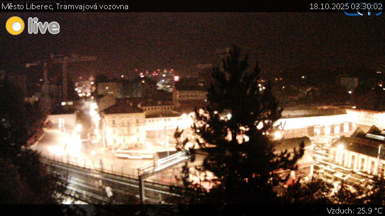 Město Liberec - Tramvajová vozovna - 18.10.2025 v 03:30 Město Liberec - Tramvajová vozovna - 18.10.2025 v 03:30