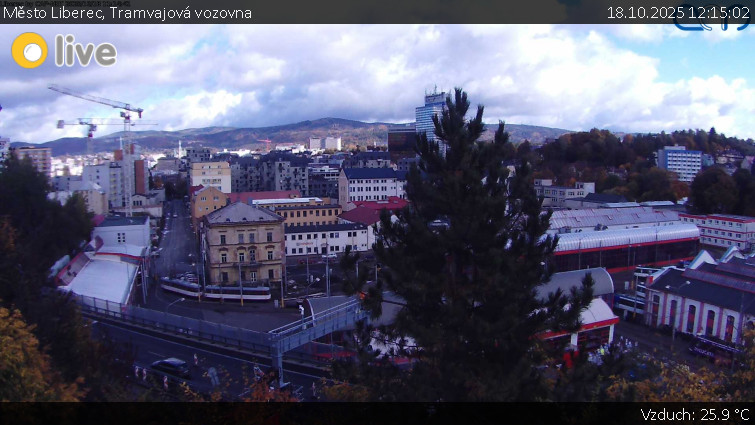 Město Liberec - Tramvajová vozovna - 18.10.2025 v 12:15 Město Liberec - Tramvajová vozovna - 18.10.2025 v 12:15
