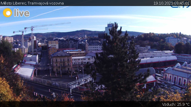 Město Liberec - Tramvajová vozovna - 19.10.2025 v 08:45 Město Liberec - Tramvajová vozovna - 19.10.2025 v 08:45