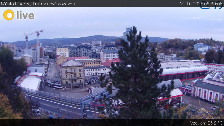 Město Liberec - Tramvajová vozovna - 21.10.2025 v 08:30 Město Liberec - Tramvajová vozovna - 21.10.2025 v 08:30