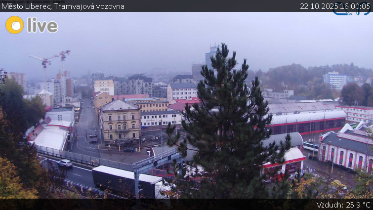 Město Liberec - Tramvajová vozovna - 22.10.2025 v 16:00 Město Liberec - Tramvajová vozovna - 22.10.2025 v 16:00