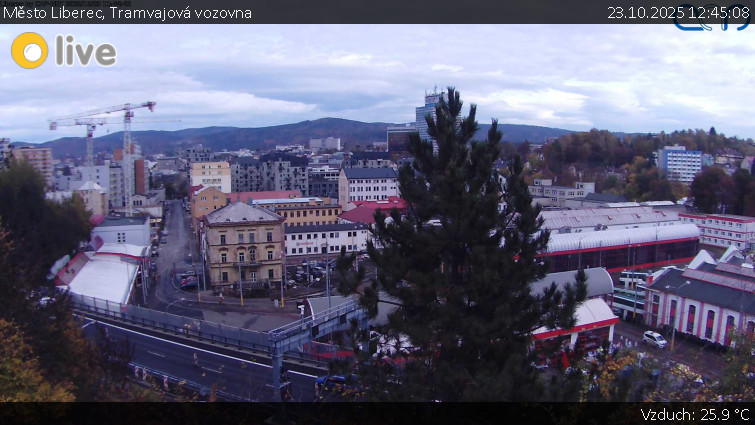 Město Liberec - Tramvajová vozovna - 23.10.2025 v 12:45 Město Liberec - Tramvajová vozovna - 23.10.2025 v 12:45