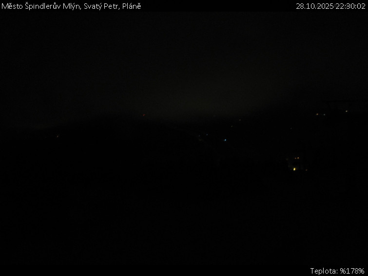 Město Špindlerův Mlýn - Svatý Petr, Pláně - 28.10.2025 v 22:30 Město Špindlerův Mlýn - Svatý Petr, Pláně - 28.10.2025 v 22:30