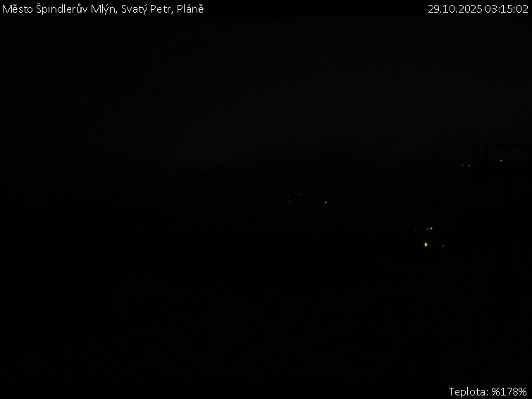 Město Špindlerův Mlýn - Svatý Petr, Pláně - 29.10.2025 v 03:15 Město Špindlerův Mlýn - Svatý Petr, Pláně - 29.10.2025 v 03:15