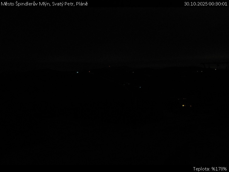 Město Špindlerův Mlýn - Svatý Petr, Pláně - 30.10.2025 v 00:30 Město Špindlerův Mlýn - Svatý Petr, Pláně - 30.10.2025 v 00:30