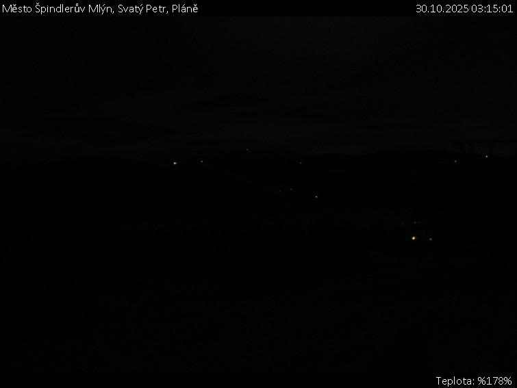 Město Špindlerův Mlýn - Svatý Petr, Pláně - 30.10.2025 v 03:15 Město Špindlerův Mlýn - Svatý Petr, Pláně - 30.10.2025 v 03:15