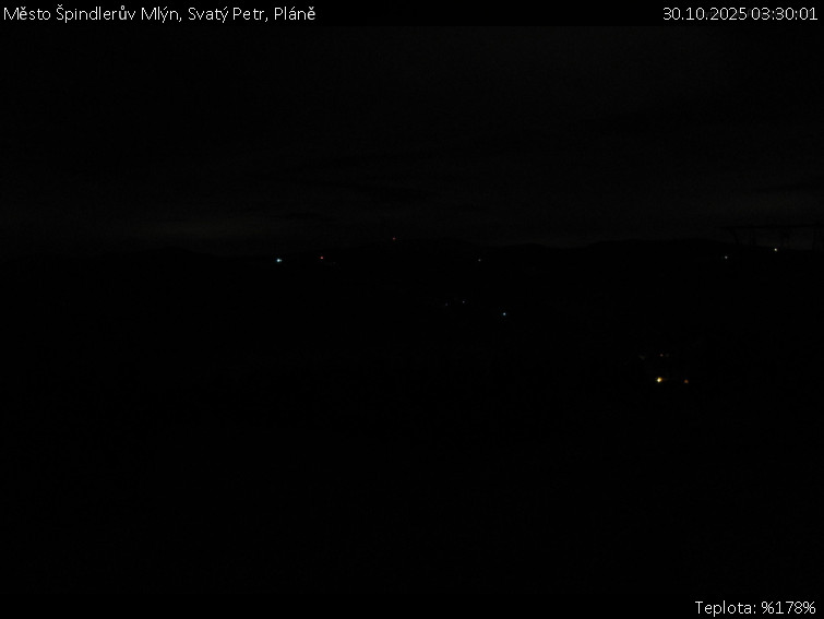 Město Špindlerův Mlýn - Svatý Petr, Pláně - 30.10.2025 v 03:30 Město Špindlerův Mlýn - Svatý Petr, Pláně - 30.10.2025 v 03:30