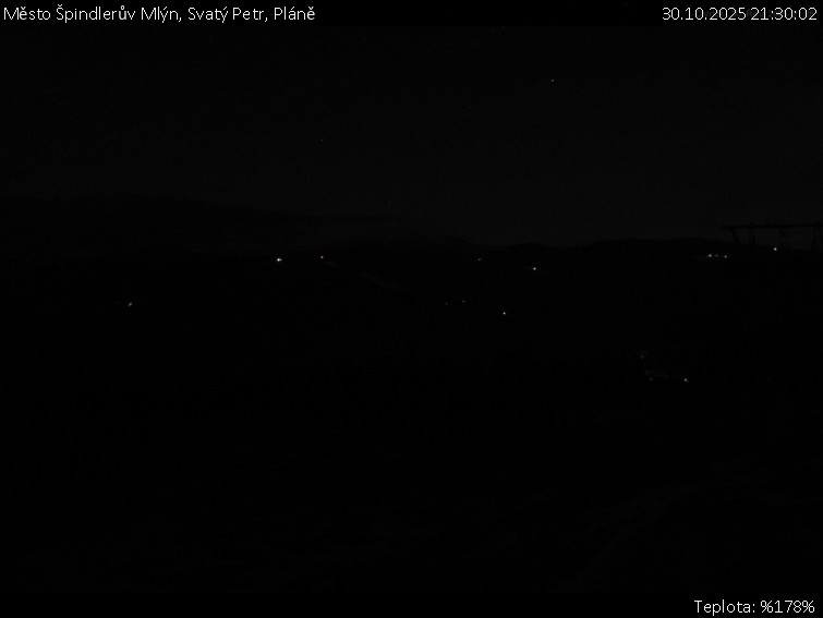 Město Špindlerův Mlýn - Svatý Petr, Pláně - 30.10.2025 v 21:30 Město Špindlerův Mlýn - Svatý Petr, Pláně - 30.10.2025 v 21:30