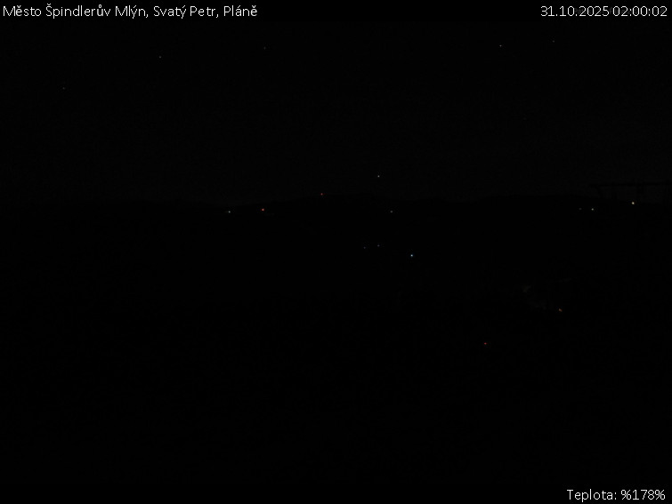 Město Špindlerův Mlýn - Svatý Petr, Pláně - 31.10.2025 v 02:00 Město Špindlerův Mlýn - Svatý Petr, Pláně - 31.10.2025 v 02:00