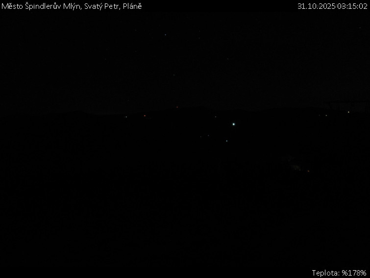 Město Špindlerův Mlýn - Svatý Petr, Pláně - 31.10.2025 v 03:15 Město Špindlerův Mlýn - Svatý Petr, Pláně - 31.10.2025 v 03:15