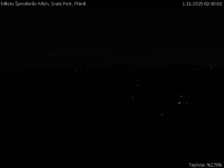 Město Špindlerův Mlýn - Svatý Petr, Pláně - 1.11.2025 v 02:30 Město Špindlerův Mlýn - Svatý Petr, Pláně - 1.11.2025 v 02:30