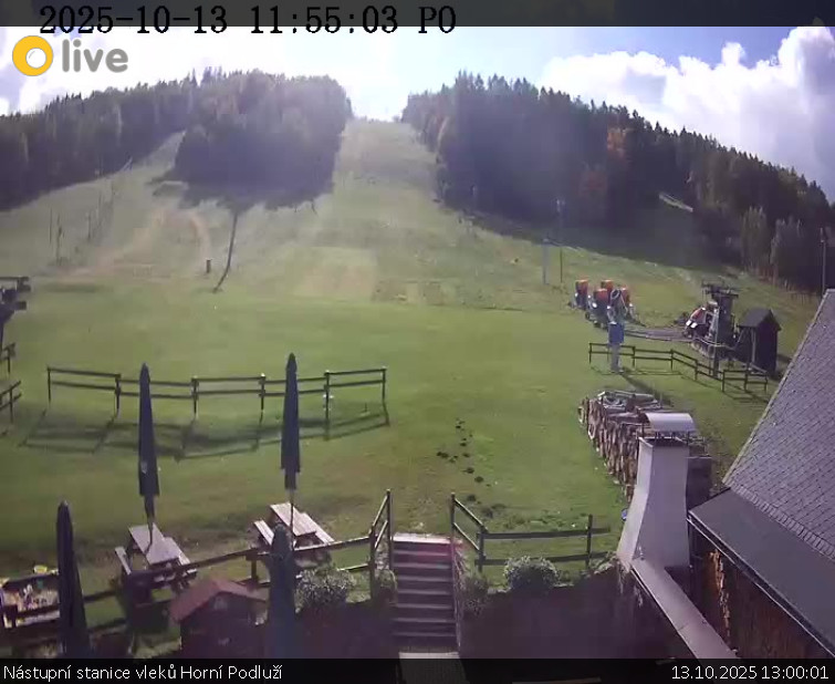 Skiareál Horní Podluží - Nástupní stanice vleků Horní Podluží - 13.10.2025 v 13:00 Skiareál Horní Podluží - Nástupní stanice vleků Horní Podluží - 13.10.2025 v 13:00