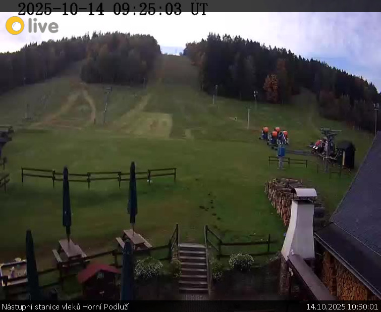 Skiareál Horní Podluží - Nástupní stanice vleků Horní Podluží - 14.10.2025 v 10:30 Skiareál Horní Podluží - Nástupní stanice vleků Horní Podluží - 14.10.2025 v 10:30