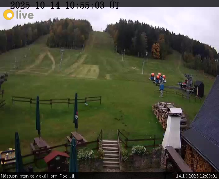 Skiareál Horní Podluží - Nástupní stanice vleků Horní Podluží - 14.10.2025 v 12:00 Skiareál Horní Podluží - Nástupní stanice vleků Horní Podluží - 14.10.2025 v 12:00